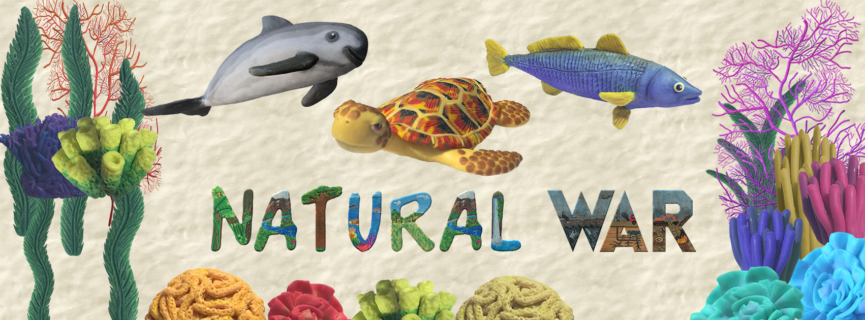 Natural War, hecho en plastilina, plastilina, tan grande y jugando, indiegogo