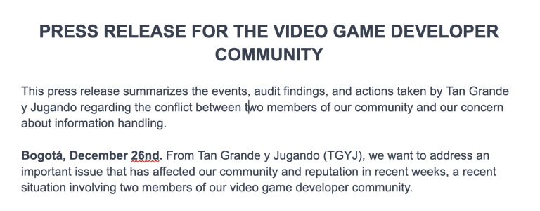 Press release